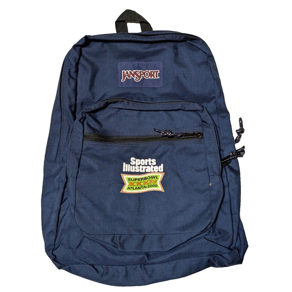 VTG SUPER BOWL XXXIV ATLANTA 2000 x SPORTS ILLUSTRATED x JAN SPORT Backpack EUC